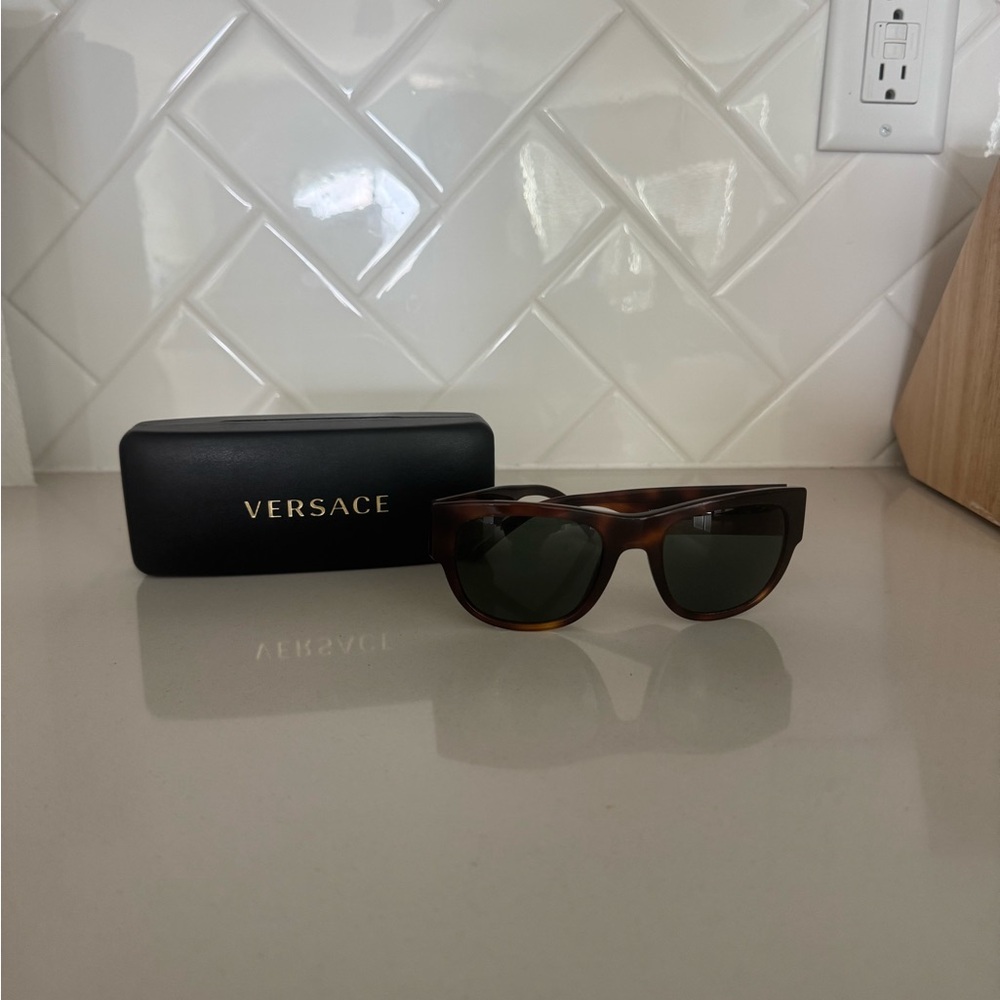Tortoise shell Versace sunglasses